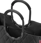 reisenthel loopshopper Tasche L Einkaufstasche Korb frame rhombus black OR7071