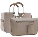Reisenthel loopshopper M mit Innentasche herringbone mokka - Grau