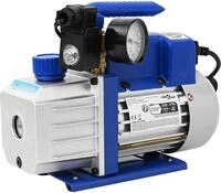 vidaXL Einstufige Vakuumpumpe mit Manometer 71 L / Min - Blau