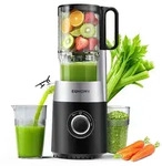EUHOMY Entsafter, Slow Juicer f&uuml;r Ganze Gem&uuml;se und Obst, 135 mm gro&szlig;em Einf&uuml;llsc