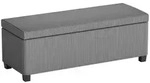 HOMCOM Sitzbank mit Stauraum Polsterbank 112 x 42 x 40 cm mit abnehmbarem...