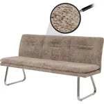 Sitzbank MCW-H70, Esszimmerbank Bank Polsterbank, Lehne Stoff/Textil Chenille