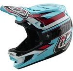 Troy Lee Designs D4 Polyacrylite MIPS Helm, Linear, blue, XL | 60-61cm - Blau