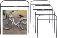 5 x Fahrradanlehnb&uuml;gel 115 x 76 cm Flachstahl 13 mm Anthrazit Einbetonieren