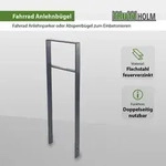 Fahrradanlehnb&uuml;gel 116,5 x 39 cm Flachstahl 13 mm Anthrazit Einbetonieren