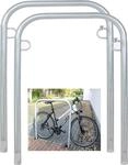 2 x Fahrradanlehnb&uuml;gel 114 x 78 cm Stahl feuerverzinkt &Oslash; 49mm Einbetonieren