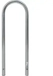Fahrradanlehnb&uuml;gel 115 x 41 cm Edelstahl &Oslash; 49 mm Einbetonieren Fahrradst&auml;nder