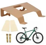 Relaxdays Fahrrad Wandhalterung, mit Ablage & Haken, 3in1 Radhalter, bis 30 kg, HBT: