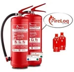 FireLoq 2x 6kg Pulver Feuerl&ouml;scher f&uuml;r Brandklasse ABC mit 27A | 183B | C...