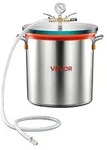 VEVOR Vakuumkammer mit geh&auml;rtetem Glasdeckel Vakuum 18,9L Entgasungskammer...