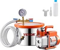 VEVOR 5,7 L (1,5 Gallonen) Vakuumkammer und 100 L/min (3,5 CFM) Pumpen-Kit,