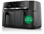 Bosch Serie 4 MAFD440B7, Hei&szlig;luftfritteuse, 9 l, 230 &deg;C, Doppel, Schwarz,