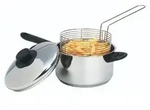 KitchenCraft Gro&szlig;er Pommes Kochtopf mit Frittierkorb und Deckel, Fritteuse...