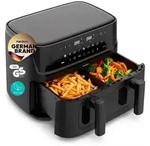MEDION P25 XXL Flex M Airfryer mit 2 Kammern - 10,8 Liter - PFAS-frei - Schwarz