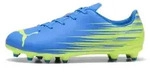 Puma Kinder Sommer Fu&szlig;ballschuhe Blau mit Stollensohle und Schn&uuml;rverschluss -...