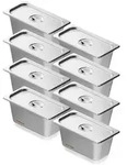 VEVOR 6er Pack Hotelpfannen, 1/3 Gr&ouml;&szlig;e Anti-Jam Dampfpfanne, 0,8 mm dicke...