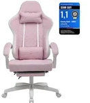 GTPLAYER Gaming Stuhl Stoff, Gaming Sessel mit Taschenfederkissen, ergonomischer