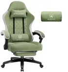 GTPLAYER Gaming Stuhl Stoff, Gaming Sessel mit Taschenfederkissen, ergonomischer