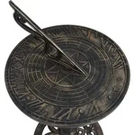 vidaXL Sonnenuhr Bronze 35,5 x 82 cm Kunststoff - Gold