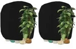 Pflanzen Winterschutzhaube mit Rei&szlig;verschluss 120 x 180 cm Schwarz 2 St&uuml;ck -