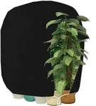 Winterschutzhaube f&uuml;r Pflanzen 160x240cm Schwarz mit Rei&szlig;verschluss - Schwarz
