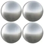 vidaXL Geb&uuml;rsteter Ball 4 stk. &Oslash; 10 cm Silber Edelstahl 201 - Silber