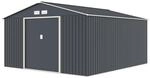 HATTORO S400 Metall Ger&auml;tehaus 341x386x201 cm (BxTxH) Ger&auml;teschuppen Garten