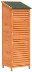 vidaXL Gartenschuppen Braun 59 x 56 x 176 cm Massivholz aus Fichte