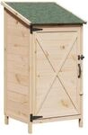 vidaXL Gartenschuppen Natur 59,5 x 56 x 113,5 cm Massivholz aus Fichte