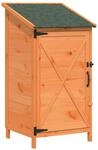 vidaXL Gartenschuppen Braun 59,5 x 56 x 113,5 cm Massivholz aus Fichte
