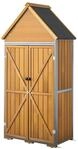 VEVOR Gartenlagerhaus, 112 x 170 cm Holz- und Metall-Gartenger&auml;teschuppen mit