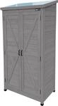 AXI Hugo Gartenschrank aus Holz in Warm Grijs | Ger&auml;teschrank /...