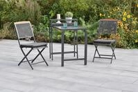 Merxx Gartenm&ouml;bel Set Patmos 5tlg., 2 Klappst&uuml;hle, 2 Sitzauflagen, 1