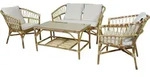 AXI Mary Lounge Set mit Bank, Tisch und 2 St&uuml;hlen | Garten Loungeset 4-teilig 100 %