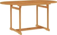 vidaXL 7-tlg. Garten-Essgruppe Massivholz Teak - Braun