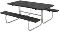 Plus Kombim&ouml;bel Classic 180 x 155 x 73 cm Kunststoff, schwarz strukturiert - Schwarz