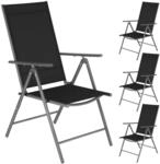 tectake&reg; Klappbare Gartenst&uuml;hle mit verstellbarer Lehne, Netzgewebe