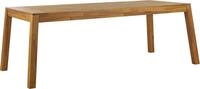 BELIANI Gartentisch Hellbraun Akazienholz rechteckig 210 x 90 cm Rustikaler Stil