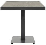 Loungetisch Scale 85 x 49/73 x 85 cm Aluminium Stahl Keramik Anthrazit Grau