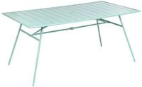 BELIANI Gartentisch Mintgr&uuml;n Eisen 160 x 90 cm Rechteckig Pulverbeschichtet...