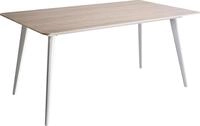 BELIANI Gartentisch Beige Sinterstein-Platte Travertin Optik Rechteckig 160x90...