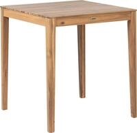 BELIANI Gartentisch Hellbraun es Akazienholz 70x70 cm Quadratisch f&uuml;r 2...