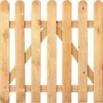 Alpholz Karl-Gartenzaun Tor aus Holz - Gr&uuml;n