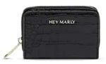 Hey Marly Sleek Petite Croco Geldb&ouml;rse Black - Schwarz