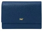 Portemonnaie ALESSIA Geldb&ouml;rse M 15 Kartenf&auml;cher blau Damen - Leder - Blau