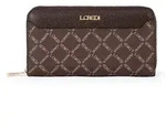 L.CREDI Geldb&ouml;rse Filiberta Zip Around Wallet Chocolate dunkelbraun -...