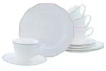 CREATABLE Kaffeeservice "Florine" 12-teilig creme / pastell - Bunt
