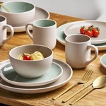 Kombiservice London Taupe 16-teilig Steinzeug f&uuml;r 4 Personen &ndash; au&szlig;en beige matt /