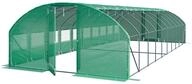 TOOLPORT Premium Foliengew&auml;chshaus 4x10m PE Plane 180g/m&sup2; gr&uuml;n transparent
