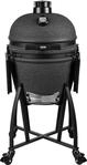GRILL GURU Prime Large Kamado-Holzkohlegrill matt schwarz, Keramik mit